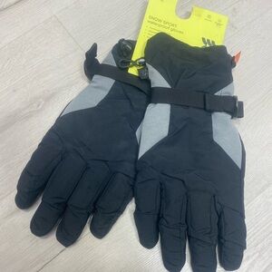 All in Motion Men's Black and Gray Waterproof Gloves